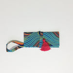 Load image into Gallery viewer, Le Gendre - Blue, Red, Yellow Wristlet

