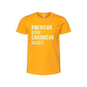 American Born Caribbean Raised Adult Tshirt