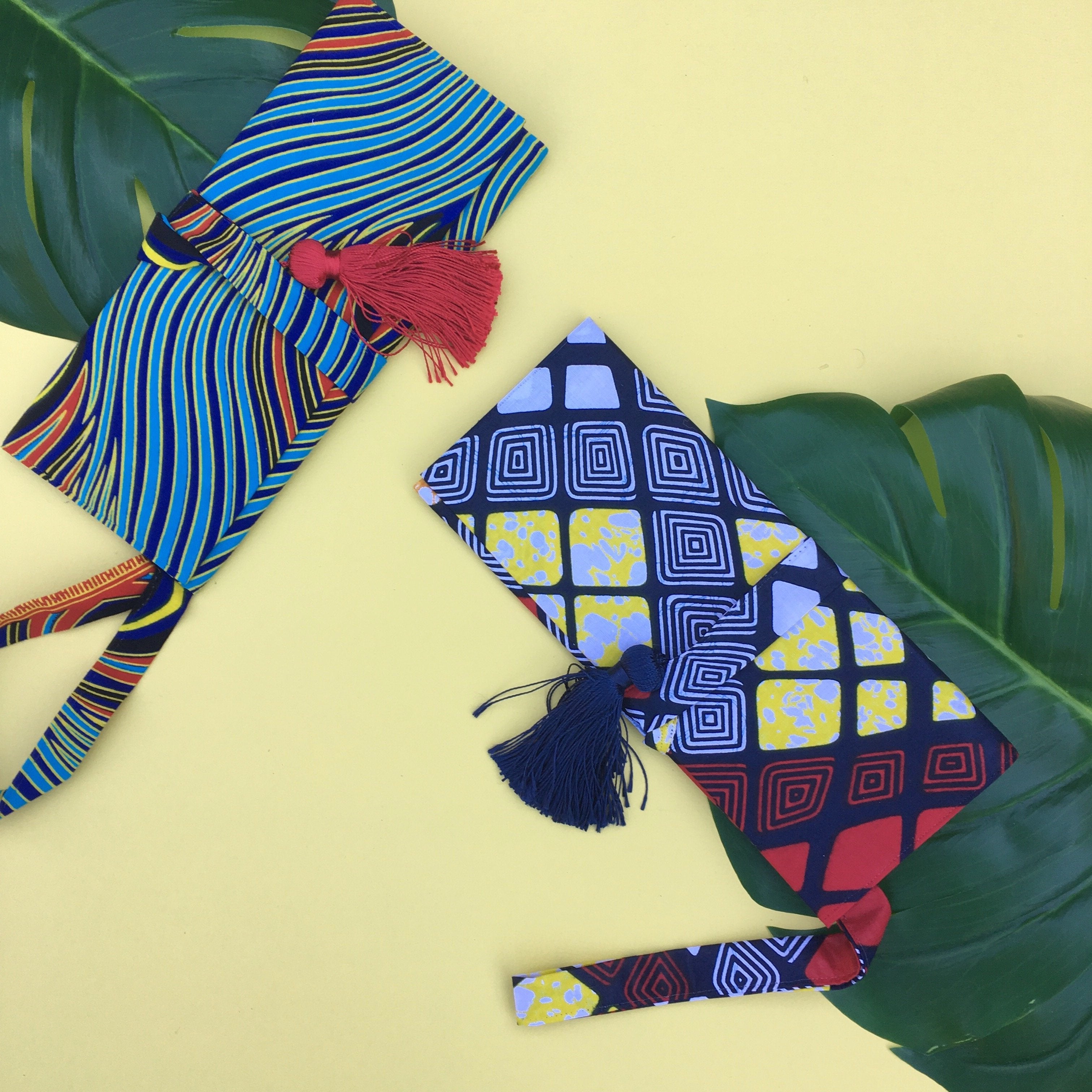 Le Gendre - Blue, Red, Yellow Wristlet